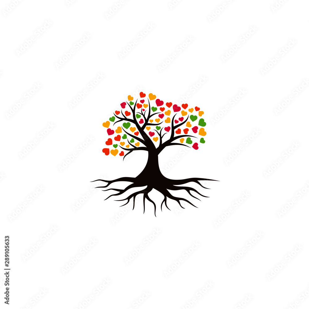 Obraz premium Tree vector icon. logo design elements.