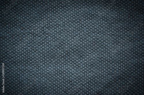 Blue fabric texture close up