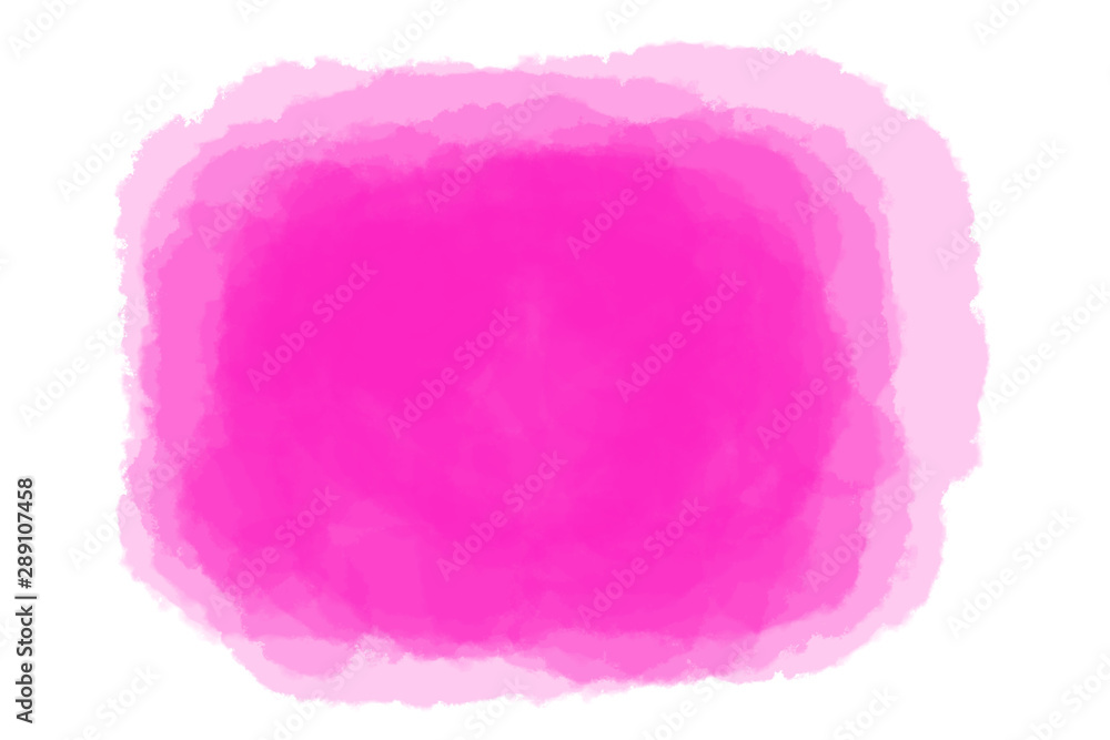 Abstract pink watercolor on white background