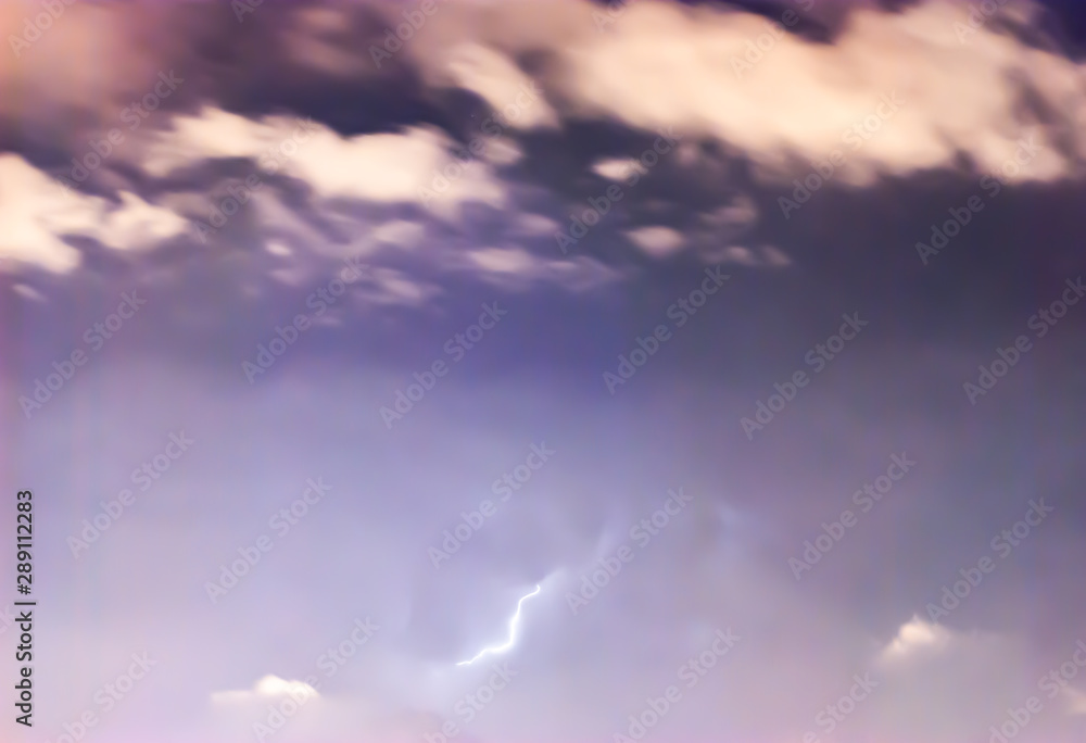 Thunderbolt at dramatic stormy dark blue sky. Selective Focus. Thunderbolt at dramatic stormy dark blue sky. Selective Focus.