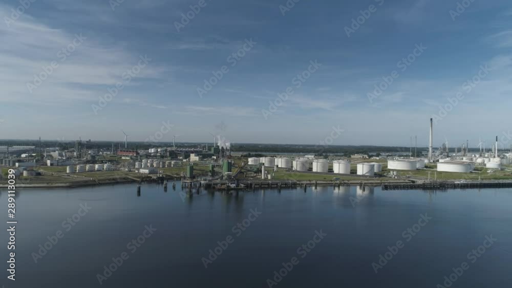 Oil refinery plant from industry zone, Aerial view oil and gas industrial, Refinery factory oil storage tank and pipeline steel Oil refinery plant from industry zone, Aerial view oil and gas industrial, Refinery factory oil storage tank and pipeline steel