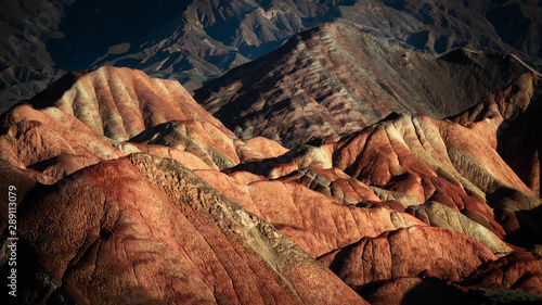 Canvas Print Rainbow mountains Zhangye, China