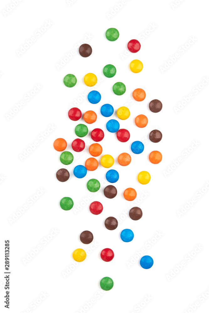 candies on white candies on white