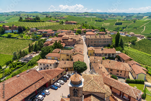 panoramic view of Barbaresco Italy