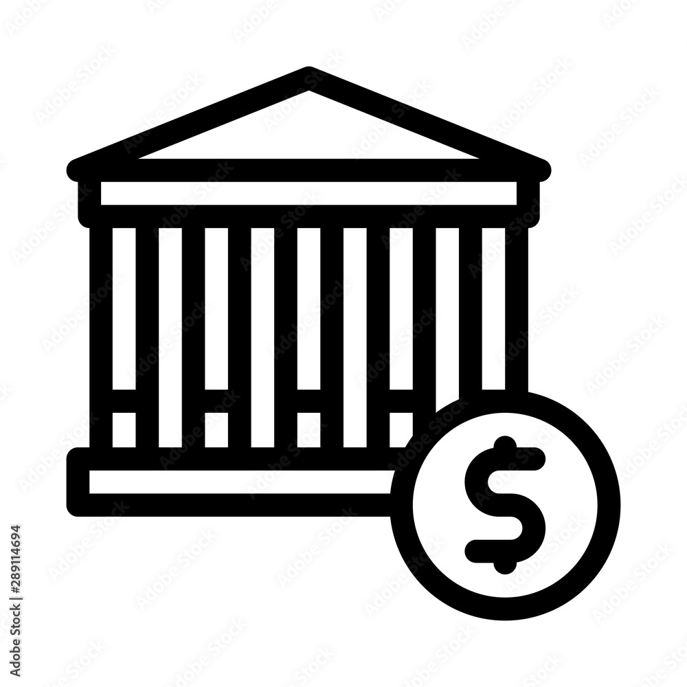 Financial Building And Dollar Coin Vector Icon Thin Line. Money Sign On Smartphone Display And Magnifier, Web Site Financial Concept Linear Pictogram. Monochrome Contour Illustration Financial Building And Dollar Coin Vector Icon Thin Line. Money Sign On Smartphone Display And Magnifier, Web Site Financial Concept Linear Pictogram. Monochrome Contour Illustration
