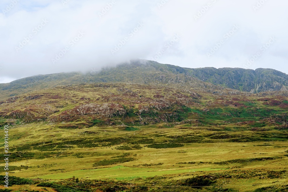 Green Mountain Landscape in Wales UK