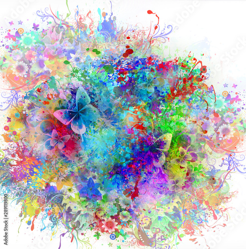 abstract magic colorful bac...
