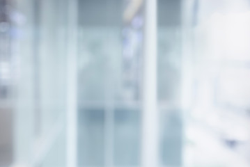 Blurred white abstract glass wall from modern building