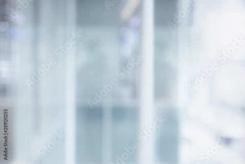 Blurred white abstract glass wall from modern building