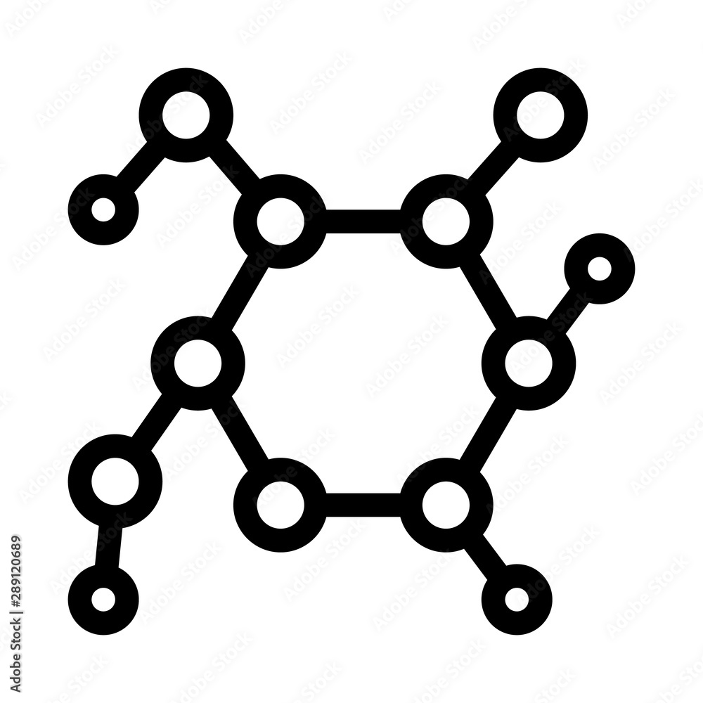 Structure Molecule Medical Biomaterial Vector Icon Thin Line. Biology And Science Flasks, Bioengineering, Dna And Medicine Biomaterial Concept Linear Pictogram. Monochrome Contour Illustration Structure Molecule Medical Biomaterial Vector Icon Thin Line. Biology And Science Flasks, Bioengineering, Dna And Medicine Biomaterial Concept Linear Pictogram. Monochrome Contour Illustration