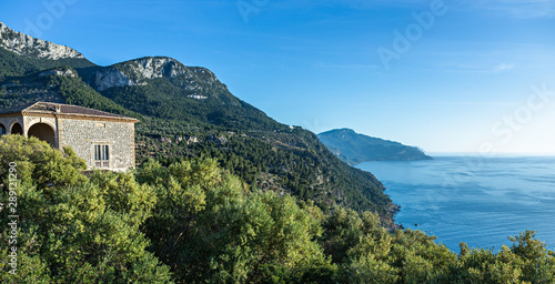 Panoramic view of the West coast of Mallorca