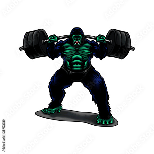 Gorilla Weightlifting
