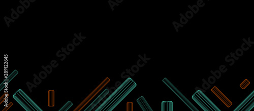 Abstract dark background with colorful sticks. Vector illustration EPS 10