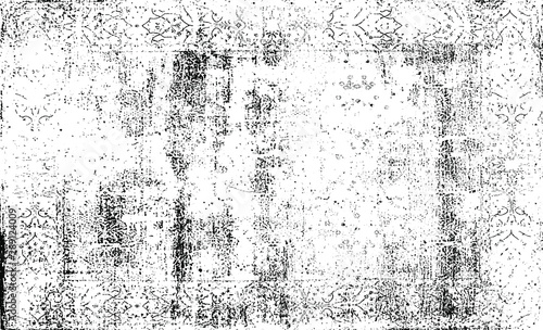 Wallpaper Mural Rough black and white texture vector. Distressed overlay texture. Grunge background. Abstract textured effect. Vector Illustration. Black isolated on white background. EPS10. Torontodigital.ca