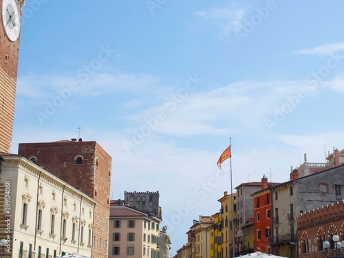 Piazza delle Erbe, Verona, Italia