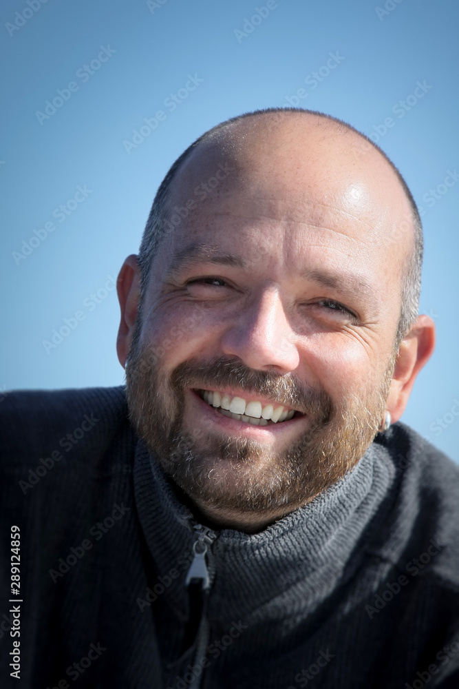 man with beard portrait outdoors man with beard portrait outdoors