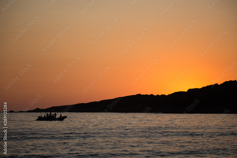 boat sunset 1