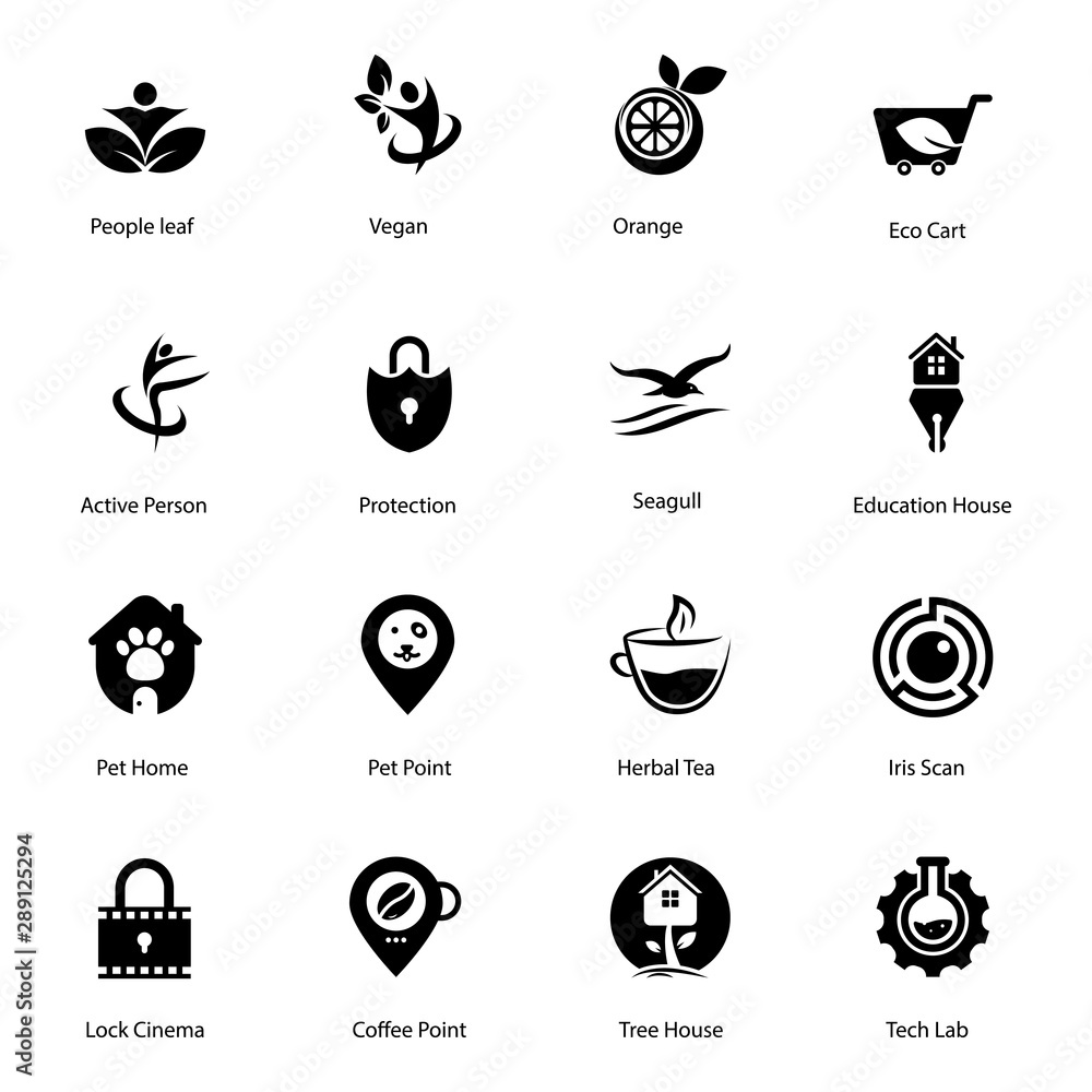 Decorative Symbols Glyph Vectors Pack 