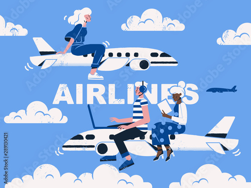 Airlines Travel Concept