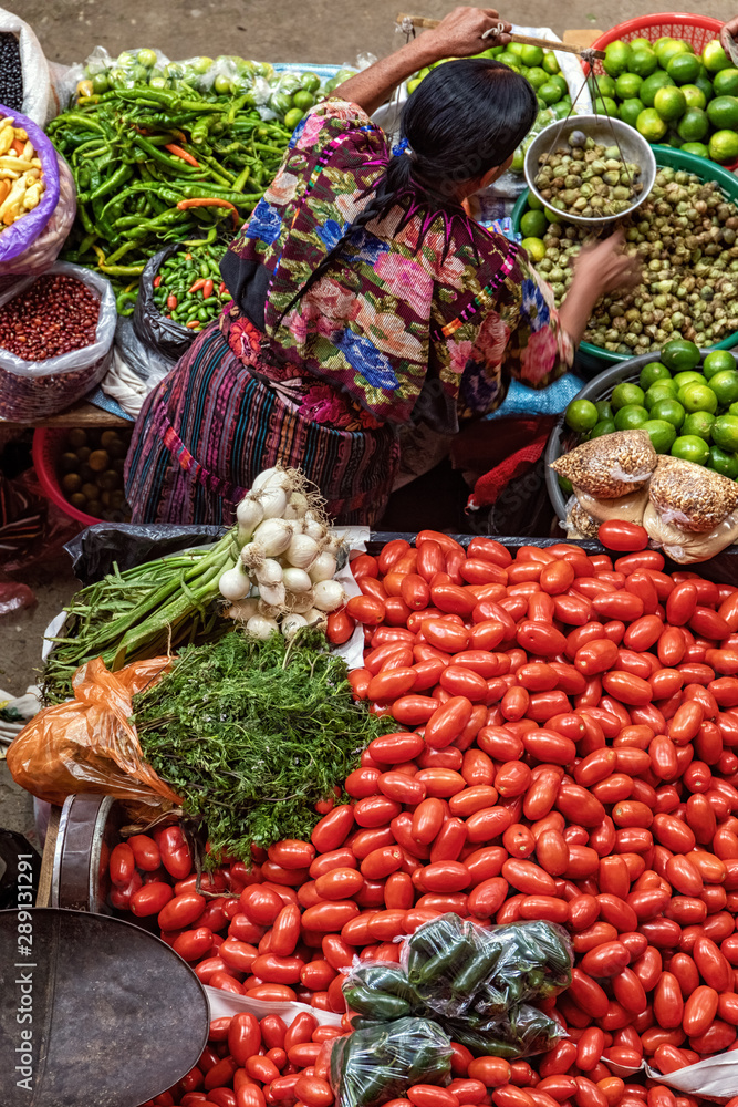 Chichicastenango, covered market, Guatemala