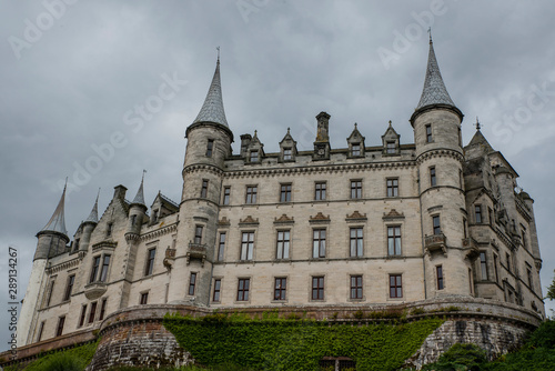 Dunrobin Castle in a rainy day (Golspie, Scotland)