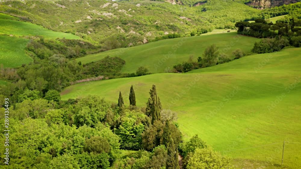 Flying over the beautiful Tuscany Italy landscape Flying over the beautiful Tuscany Italy landscape