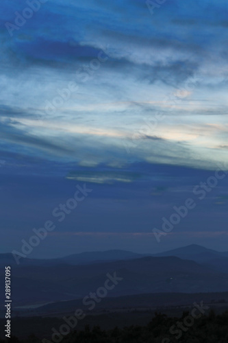 Blue landscape of the Tuscany valley © MF1688