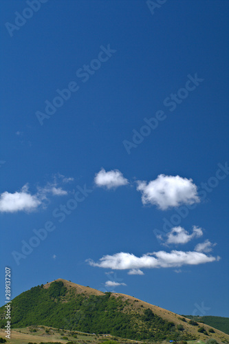 blue sky and clouds,landscape,mountain,hill,scenic,outdoor,summer,nature,view