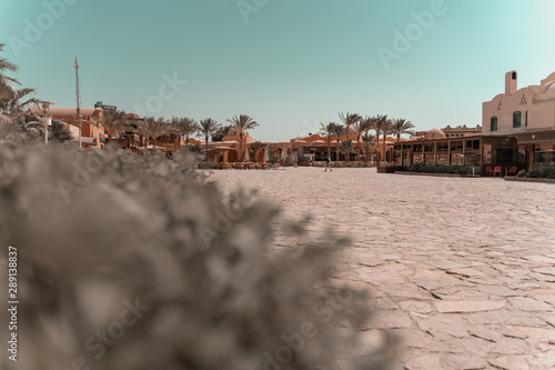 City of El Houna Downtown at daylight close up and copy space © Stabile Pictures