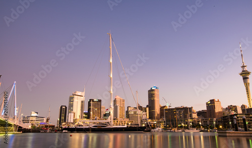 Night view of Auckland, New Zealand