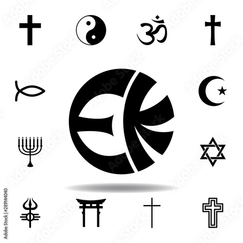 religion symbol, eckankar icon. Element of religion symbol illustration. Signs and symbols icon can be used for web, logo, mobile app, UI, UX photo