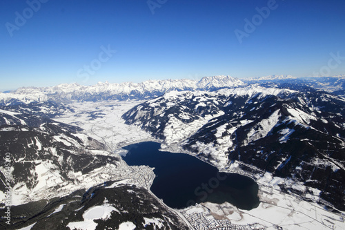 Luftaufnahme zell am see pinzgau. photo