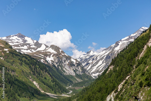 Kalser Dorfertal Valley, Austria, aerial view