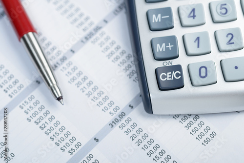 Financial calculations with paper and calculator