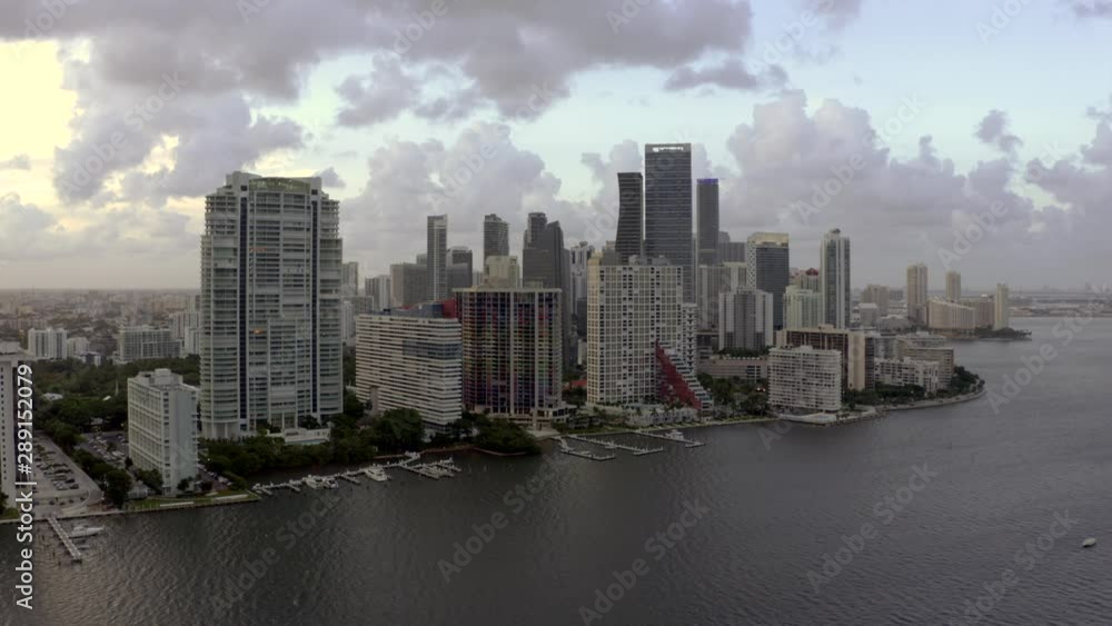 City aerials Miami Brickell Florida USA City aerials Miami Brickell Florida USA