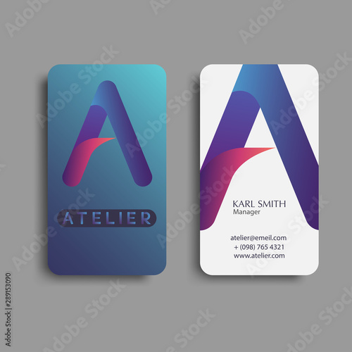 Creative and modern design business card template. Vector Illustration