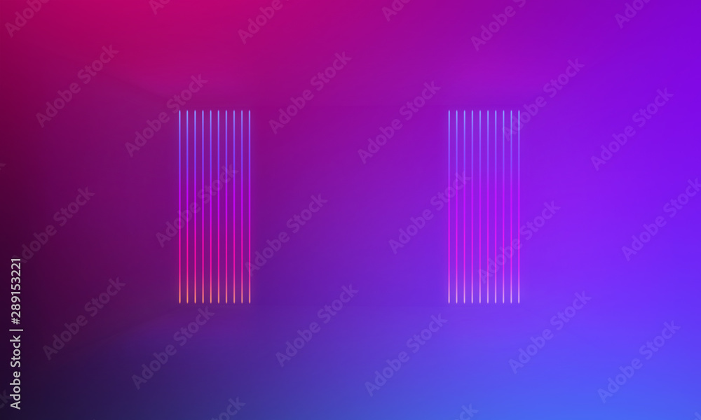 Ultraviolet abstract light. Light tunnel and laser lines. Violet and pink gradient. Modern background, neon light. Empty stage, spotlights, neon. Abstract light. Ultraviolet abstract light. Light tunnel and laser lines. Violet and pink gradient. Modern background, neon light. Empty stage, spotlights, neon. Abstract light.