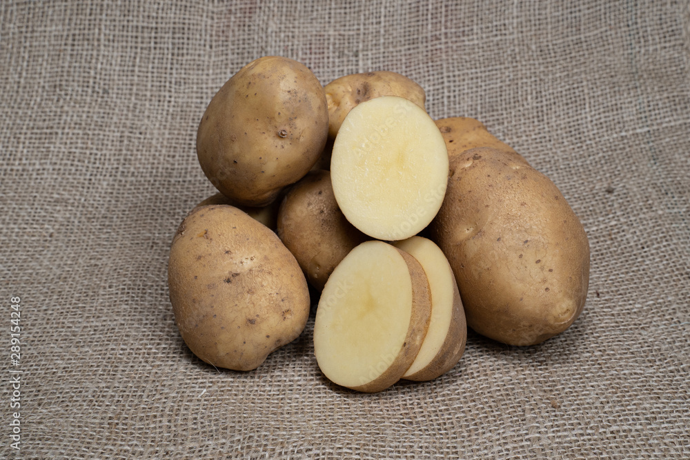 Photograph of a vegetable potato. Fruits vegetables potatoes. Photograph of a vegetable potato. Fruits vegetables potatoes.