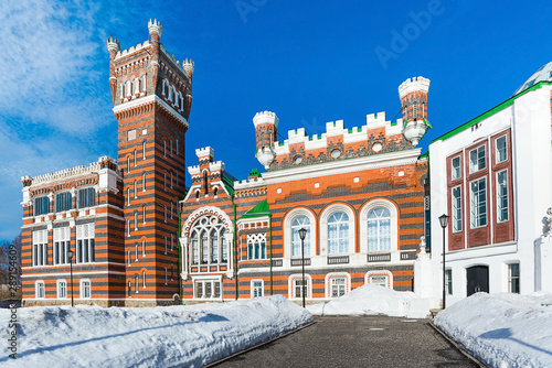 View of the winter castle of Sheremetev, the village of Yurino, near Yoshkar-Ola, Russia photo