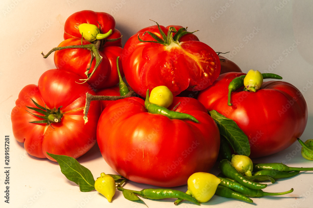 Tomatoes and hot peppers Tomatoes and hot peppers