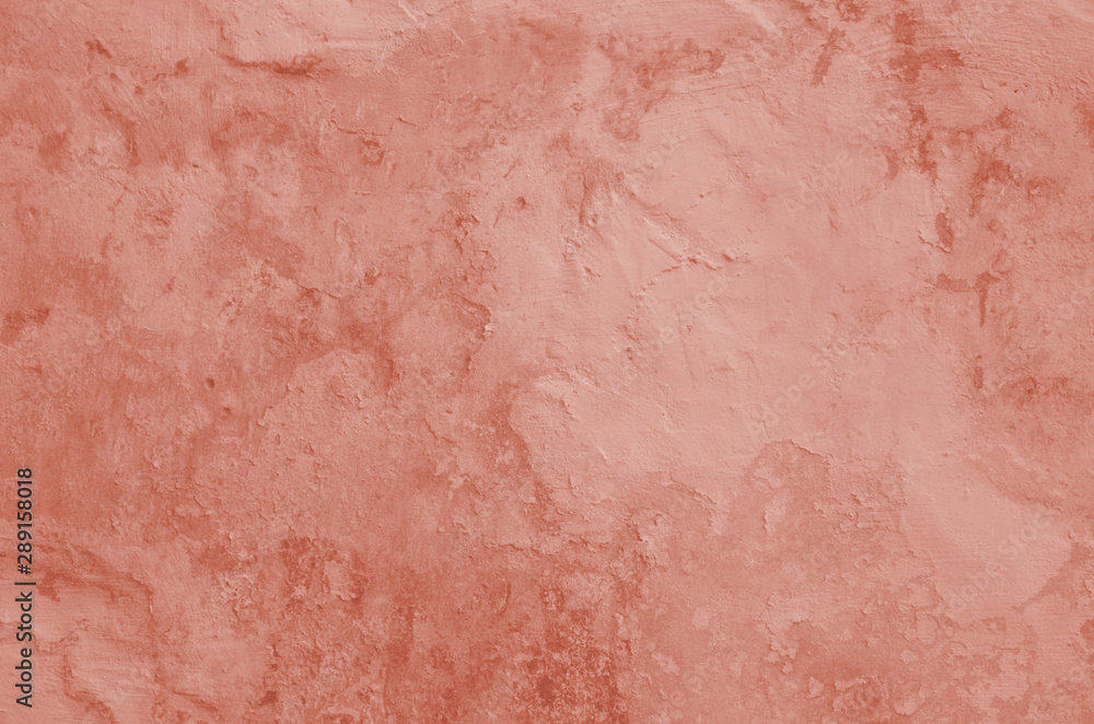 Fototapeta premium Living Coral color of the Year 2019 texture abstract background.