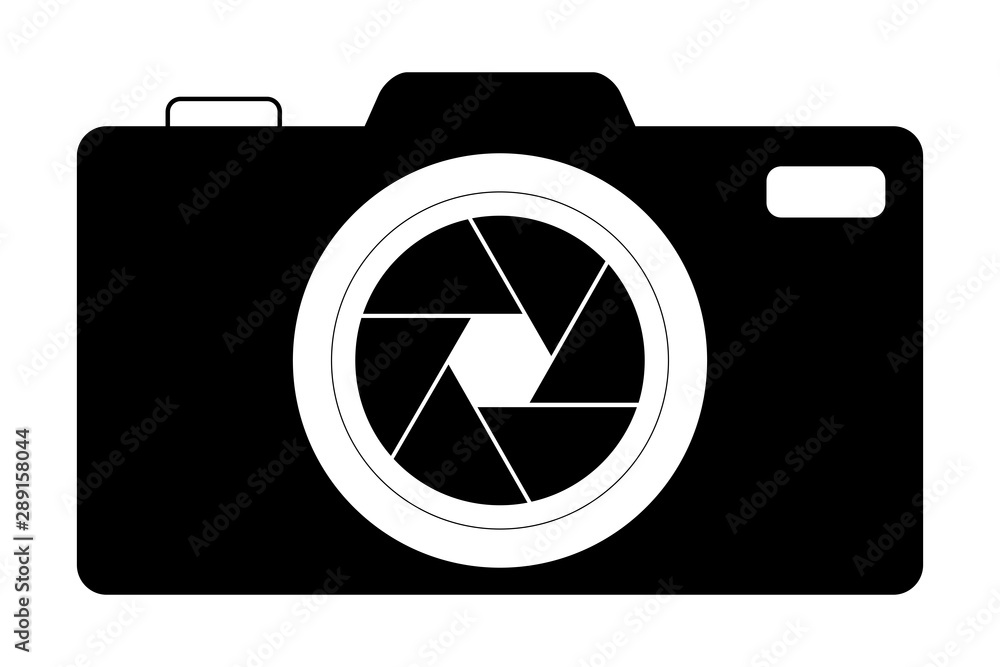 Retro style digital camera icon vector. Retro style digital camera icon vector.