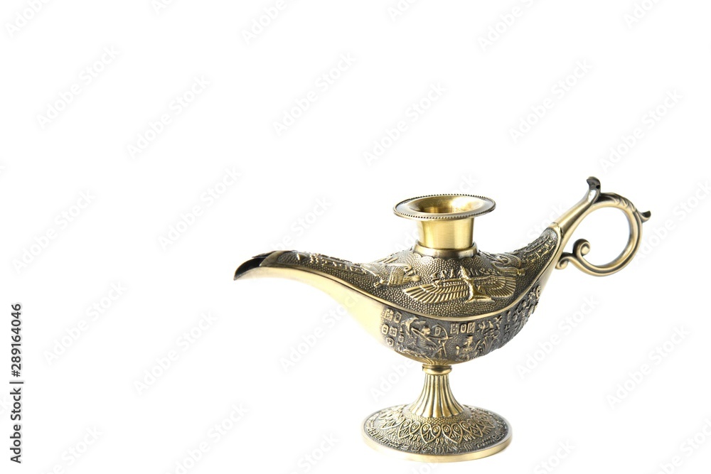old oil lamp isolated on white background old oil lamp isolated on white background