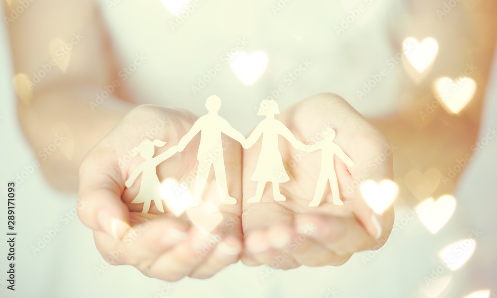 Care concept parenthood center woman help children Care concept parenthood center woman help children