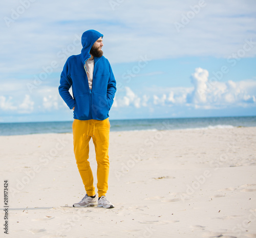 Man standing on a beach