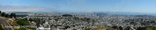 View Of San Francisco Bay From Twin Peaks San Francisco California USA