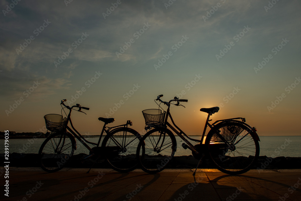 bicycles parked