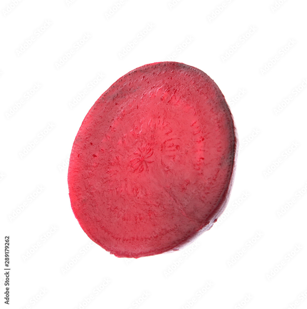 Cut boiled red beet on white background Cut boiled red beet on white background
