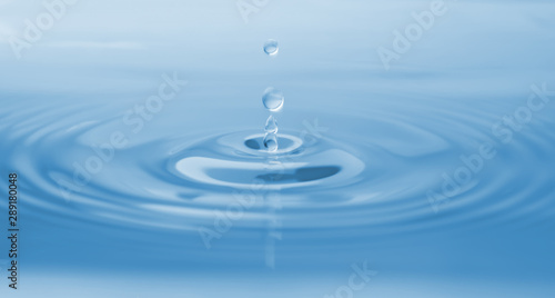 Splash of water with drops as background, closeup