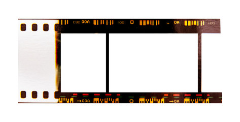 (35 mm.) film frame.With white space.film camera.